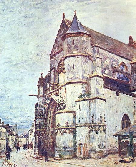 Alfred Sisley Church at Moret after the Rain oil painting image